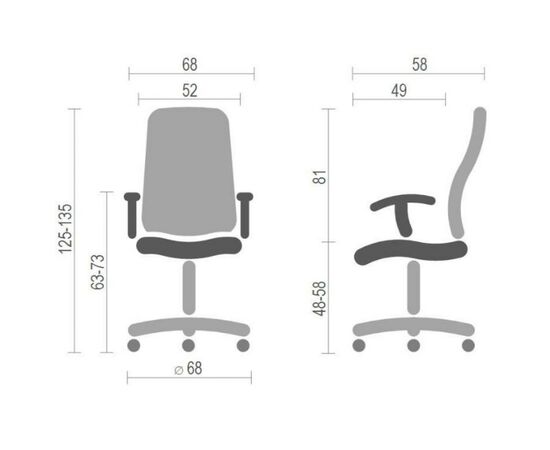 Кресло игровое Аклас Пегас PL RL Черное (17945), изображение 6