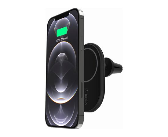 Зарядное устройство Belkin Car Mount Magnetic Charging Qi, black (WIC004BTBK-NC), изображение 4