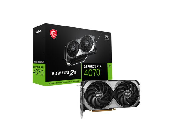 Видеокарта MSI GeForce RTX4070 12Gb VENTUS 2X E OC (RTX 4070 VENTUS 2X E 12G OC), изображение 5 Видеокарта MSI GeForce RTX4070 12Gb VENTUS 2X E OC (RTX 4070 VENTUS 2X E 12G OC), изображение 5