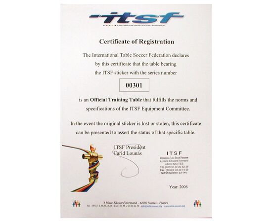 Настольный футбол Garlando Pro Champion ITSF (PRO) (929902), изображение 7 Настольный футбол Garlando Pro Champion ITSF (PRO) (929902), изображение 7