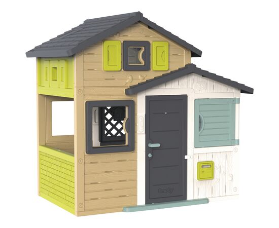Игровой домик Smoby Друзья Эво, с почтовым ящиком и окнами (810204)