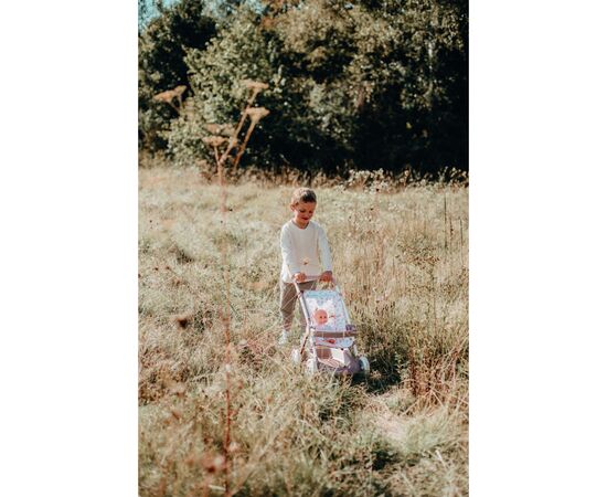 Коляска для кукол Smoby Baby Nurse Прогулка с корзиной Розовая пудра (254018), изображение 8 Коляска для кукол Smoby Baby Nurse Прогулка с корзиной Розовая пудра (254018), изображение 8