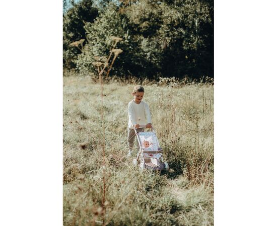 Коляска для кукол Smoby Baby Nurse Прогулка с корзиной Розовая пудра (254018), изображение 9 Коляска для кукол Smoby Baby Nurse Прогулка с корзиной Розовая пудра (254018), изображение 9