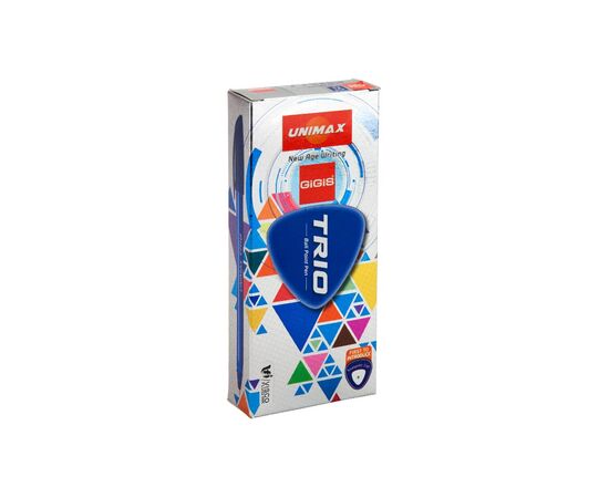Ручка шариковая Unimax Trio, красная (UX-104-06), изображение 3