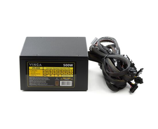 Блок питания Vinga 500W (VPS-500B), изображение 2 Блок питания Vinga 500W (VPS-500B), изображение 2