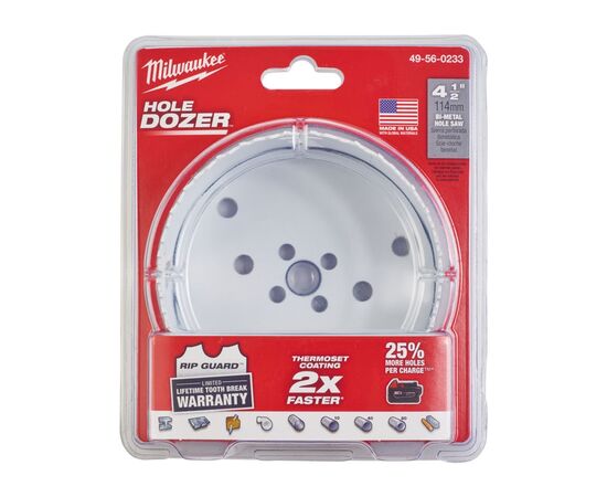 Коронка Milwaukee Bi-Metal 114 мм (49560233), изображение 2 Коронка Milwaukee Bi-Metal 114 мм (49560233), изображение 2