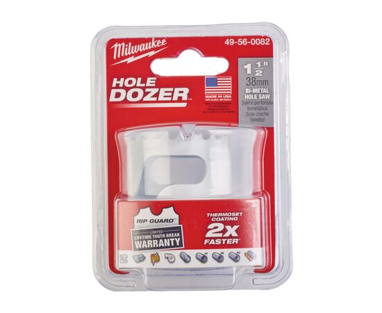 Коронка Milwaukee Bi-Metal 38мм (49560082), изображение 2 Коронка Milwaukee Bi-Metal 38мм (49560082), изображение 2