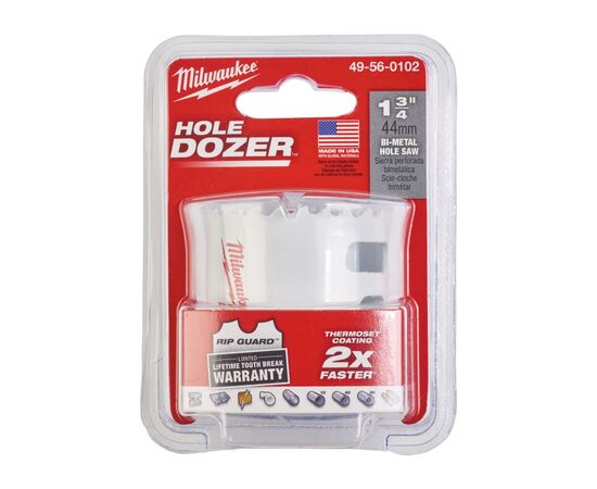 Коронка Milwaukee Bi-Metal 44 мм (49560102), изображение 2 Коронка Milwaukee Bi-Metal 44 мм (49560102), изображение 2