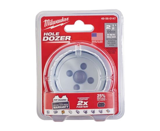 Коронка Milwaukee Bi-Metal 64мм (49560147), изображение 2