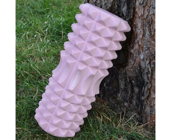 Масажный ролик U-Powex UP_1010 EVA foam roller 33x14см Type 2 Pink (UP_1010_T2_Pink), изображение 3 Масажный ролик U-Powex UP_1010 EVA foam roller 33x14см Type 2 Pink (UP_1010_T2_Pink), изображение 3