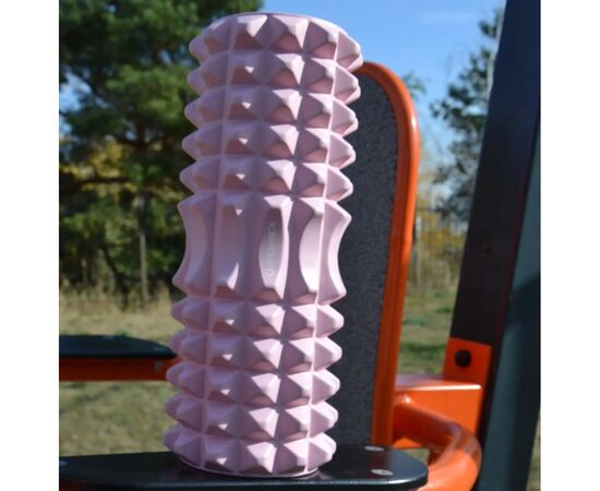 Масажный ролик U-Powex UP_1010 EVA foam roller 33x14см Type 2 Pink (UP_1010_T2_Pink), изображение 4 Масажный ролик U-Powex UP_1010 EVA foam roller 33x14см Type 2 Pink (UP_1010_T2_Pink), изображение 4