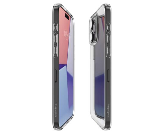 Чехол для мобильного телефона Spigen Apple iPhone 15 Pro Max Liquid Crystal, Crystal Clear (ACS06557), изображение 5 Чехол для мобильного телефона Spigen Apple iPhone 15 Pro Max Liquid Crystal, Crystal Clear (ACS06557), изображение 5