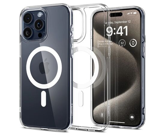 Чехол для мобильного телефона Spigen Apple iPhone 15 Pro Max Ultra Hybrid MagFit, White (ACS06576), изображение 2 Чехол для мобильного телефона Spigen Apple iPhone 15 Pro Max Ultra Hybrid MagFit, White (ACS06576), изображение 2