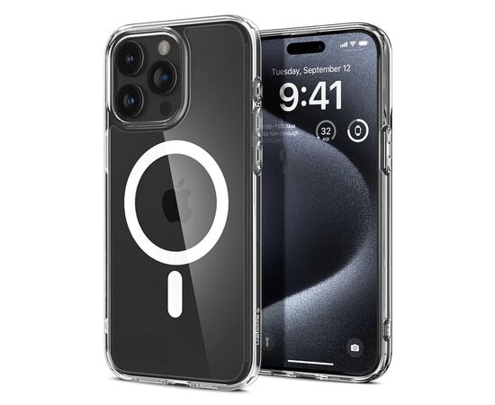 Чехол для мобильного телефона Spigen Apple iPhone 15 Pro Ultra Hybrid MagFit, White (ACS06715)