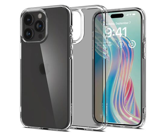 Чехол для мобильного телефона Spigen Apple iPhone 15 Pro Ultra Hybrid, Crystal Clear (ACS06707)