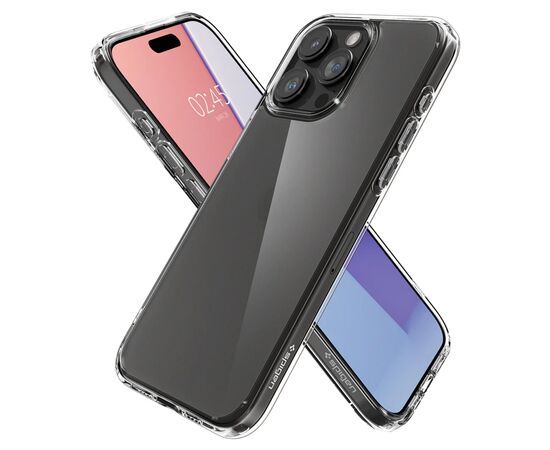 Чехол для мобильного телефона Spigen Apple iPhone 15 Pro Ultra Hybrid, Frost Clear (ACS06708), изображение 2 Чехол для мобильного телефона Spigen Apple iPhone 15 Pro Ultra Hybrid, Frost Clear (ACS06708), изображение 2
