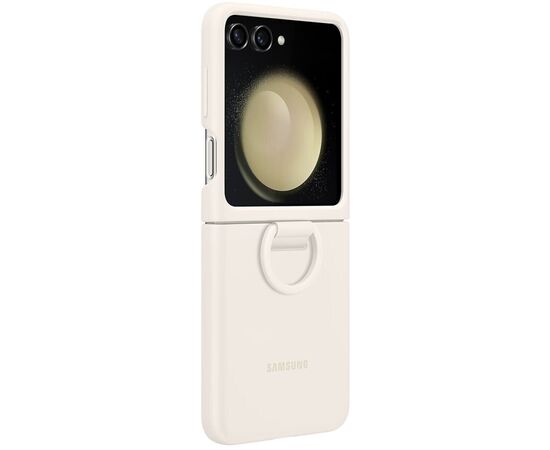 Чехол для мобильного телефона Samsung Flip 5 Silicone Case with Ring Cream (EF-PF731TUEGUA)