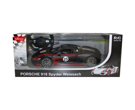 Радиоуправляемая игрушка Rastar Porsche 918 Spyder 1:14 черный (70770 black), изображение 5 Радиоуправляемая игрушка Rastar Porsche 918 Spyder 1:14 черный (70770 black), изображение 5