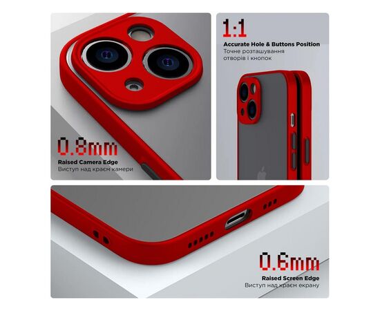 Чехол для мобильного телефона Armorstandart Frosted Matte Realme C55 Red (ARM70485), изображение 3 Чехол для мобильного телефона Armorstandart Frosted Matte Realme C55 Red (ARM70485), изображение 3