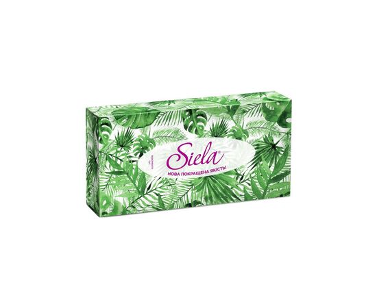 Салфетки косметические Siela Happy Green 2 слоя 80 шт. (4820204405441)
