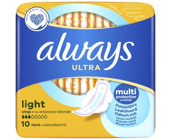 Гигиенические прокладки Always Ultra Light 10 шт. (8700216022262), изображение 2 Гигиенические прокладки Always Ultra Light 10 шт. (8700216022262), изображение 2