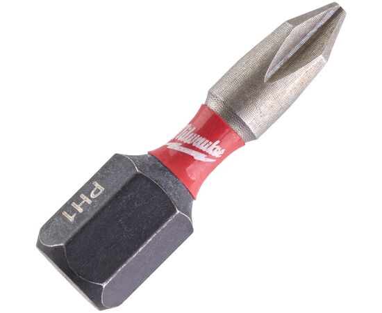 Набор бит Milwaukee SHOCKWAVE, PH1, 25мм, 2шт (4932430850)