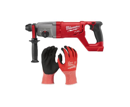 Перфоратор Milwaukee M18CHD-0 2.3Дж + перчатки (без АКБ та ЗП) (4933479903-KIT)
