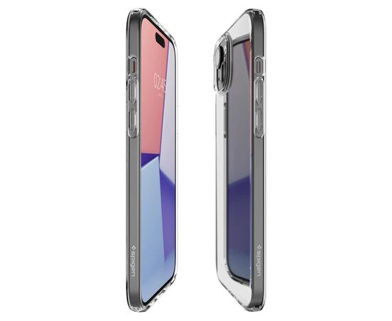 Чехол для мобильного телефона Spigen Apple iPhone 15 Plus Liquid Crystal, Crystal Clear (ACS06647), изображение 7 Чехол для мобильного телефона Spigen Apple iPhone 15 Plus Liquid Crystal, Crystal Clear (ACS06647), изображение 7