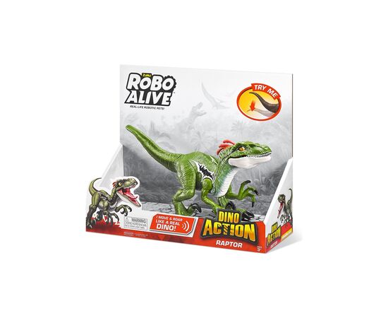 Интерактивная игрушка Pets & Robo Alive серии Dino Action - Раптор (7172), изображение 7 Интерактивная игрушка Pets & Robo Alive серии Dino Action - Раптор (7172), изображение 7
