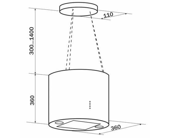Вытяжка кухонная GRANADO Segovia 1614-1200 black (GCH6136411), изображение 10 Вытяжка кухонная GRANADO Segovia 1614-1200 black (GCH6136411), изображение 10