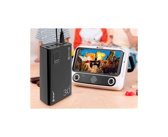 Батарея универсальная Tracer Modi 30000mAh PD/20W, QC/3/0, 4*USB, microUSB, Type-C (TRABAT47062), изображение 3 Батарея универсальная Tracer Modi 30000mAh PD/20W, QC/3/0, 4*USB, microUSB, Type-C (TRABAT47062), изображение 3
