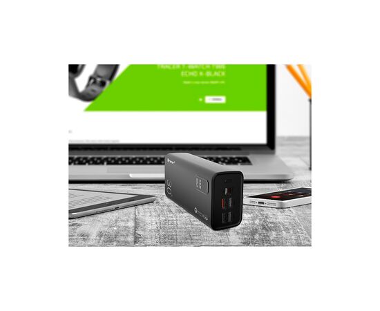 Батарея универсальная Tracer Modi 30000mAh PD/20W, QC/3/0, 4*USB, microUSB, Type-C (TRABAT47062), изображение 4 Батарея универсальная Tracer Modi 30000mAh PD/20W, QC/3/0, 4*USB, microUSB, Type-C (TRABAT47062), изображение 4
