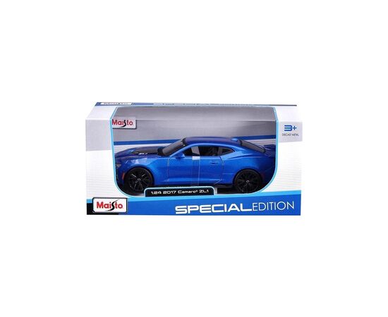 Машина Maisto 2015 Chevrolet Camaro ZL1 1:24 Синій металік (31512 met. blue), зображення 4 Машина Maisto 2015 Chevrolet Camaro ZL1 1:24 Синій металік (31512 met. blue), зображення 4