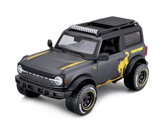 Машина Maisto Ford Bronco 2021 Badlands 1:24 Серый металлик (32541 met. grey), изображение 7 Машина Maisto Ford Bronco 2021 Badlands 1:24 Серый металлик (32541 met. grey), изображение 7