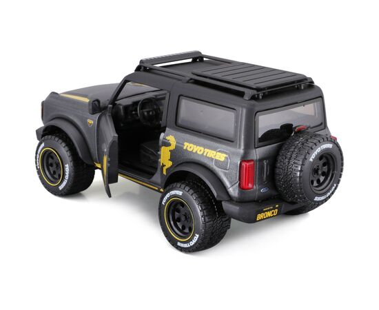 Машина Maisto Ford Bronco 2021 Badlands 1:24 Серый металлик (32541 met. grey), изображение 8 Машина Maisto Ford Bronco 2021 Badlands 1:24 Серый металлик (32541 met. grey), изображение 8