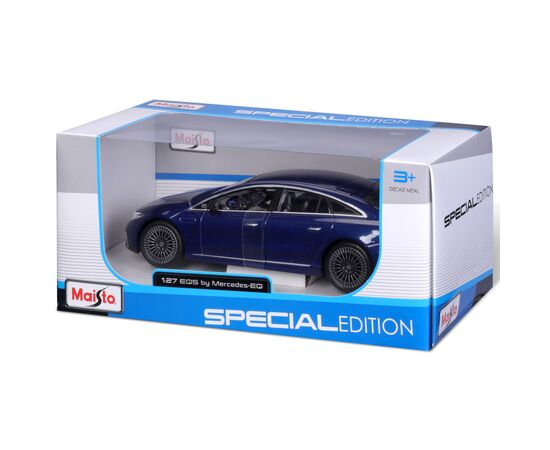 Машина Maisto Mercedes-Benz EQS 2022 1:24 Синий металлик (32902 met. blue), изображение 2 Машина Maisto Mercedes-Benz EQS 2022 1:24 Синий металлик (32902 met. blue), изображение 2