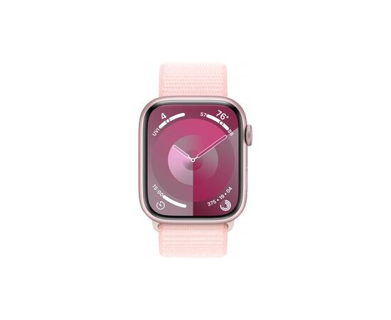 Смарт-годинник Apple Watch Series 9 GPS 41mm Pink Aluminium Case with Light Pink Sport Loop (MR953QP/A), зображення 2 Смарт-годинник Apple Watch Series 9 GPS 41mm Pink Aluminium Case with Light Pink Sport Loop (MR953QP/A), зображення 2