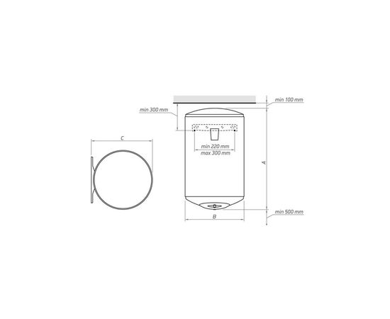 Бойлер Tesy BILIGHT 100, изображение 3 Бойлер Tesy BILIGHT 100, изображение 3