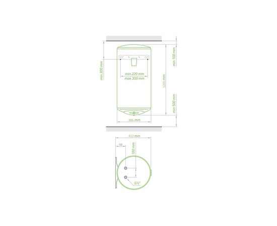 Бойлер Tesy BILIGHT SLIM 80, изображение 2 Бойлер Tesy BILIGHT SLIM 80, изображение 2