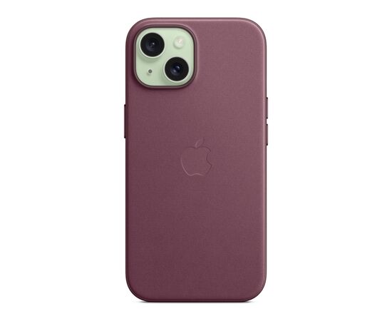 Чехол для мобильного телефона Apple iPhone 15 FineWoven Case with MagSafe Mulberry (MT3E3ZM/A), изображение 4 Чехол для мобильного телефона Apple iPhone 15 FineWoven Case with MagSafe Mulberry (MT3E3ZM/A), изображение 4