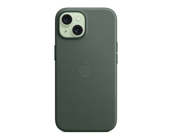 Чехол для мобильного телефона Apple iPhone 15 FineWoven Case with MagSafe Evergreen (MT3J3ZM/A), изображение 4 Чехол для мобильного телефона Apple iPhone 15 FineWoven Case with MagSafe Evergreen (MT3J3ZM/A), изображение 4