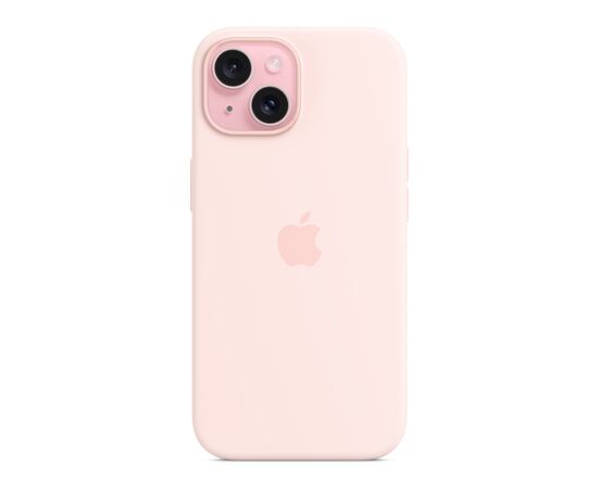 Чехол для мобильного телефона Apple iPhone 15 Silicone Case with MagSafe Light Pink (MT0U3ZM/A), изображение 2 Чехол для мобильного телефона Apple iPhone 15 Silicone Case with MagSafe Light Pink (MT0U3ZM/A), изображение 2
