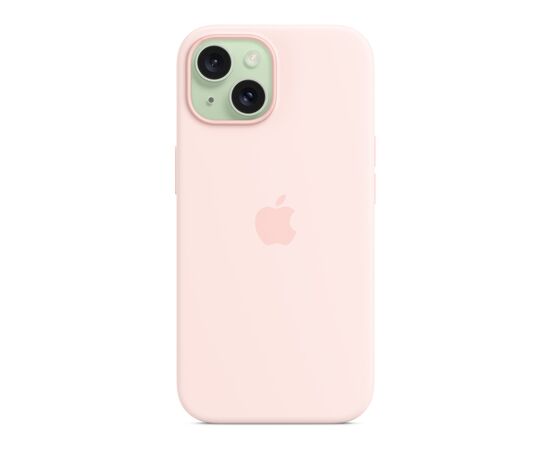 Чехол для мобильного телефона Apple iPhone 15 Silicone Case with MagSafe Light Pink (MT0U3ZM/A), изображение 4 Чехол для мобильного телефона Apple iPhone 15 Silicone Case with MagSafe Light Pink (MT0U3ZM/A), изображение 4