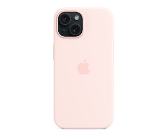 Чехол для мобильного телефона Apple iPhone 15 Silicone Case with MagSafe Light Pink (MT0U3ZM/A), изображение 5 Чехол для мобильного телефона Apple iPhone 15 Silicone Case with MagSafe Light Pink (MT0U3ZM/A), изображение 5