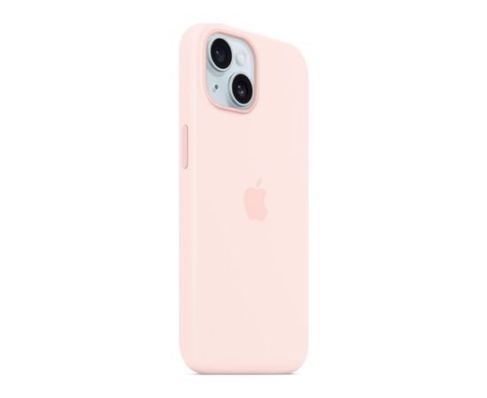 Чехол для мобильного телефона Apple iPhone 15 Silicone Case with MagSafe Light Pink (MT0U3ZM/A), изображение 6 Чехол для мобильного телефона Apple iPhone 15 Silicone Case with MagSafe Light Pink (MT0U3ZM/A), изображение 6