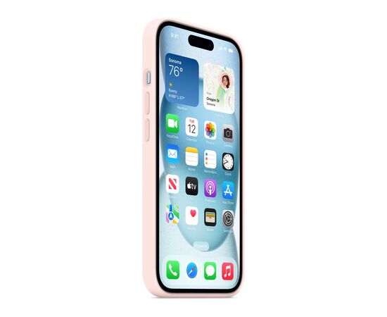 Чехол для мобильного телефона Apple iPhone 15 Silicone Case with MagSafe Light Pink (MT0U3ZM/A), изображение 7 Чехол для мобильного телефона Apple iPhone 15 Silicone Case with MagSafe Light Pink (MT0U3ZM/A), изображение 7