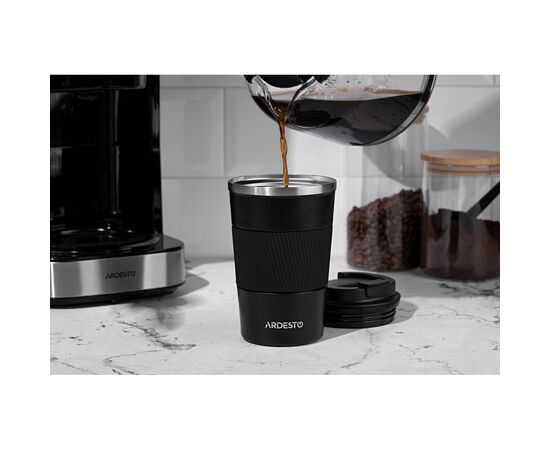 Термокружка Ardesto Urban 380 мл Чорна (AR2638TMB), зображення 3