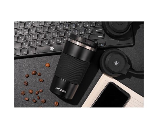 Термокружка Ardesto Urban 380 мл Чорна (AR2638TMB), зображення 5