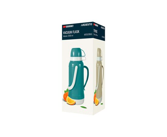 Термос Ardesto Gemini Gourmet 2000 мл Зелений (AR2620GRG), изображение 10 Термос Ardesto Gemini Gourmet 2000 мл Зелений (AR2620GRG), изображение 10