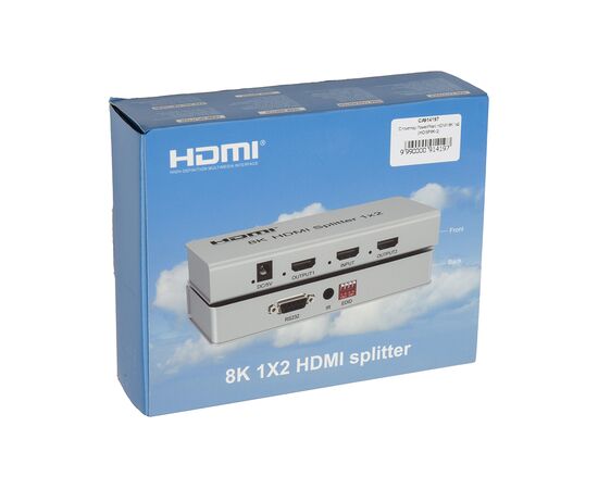 Разветвитель PowerPlant HDMI 8K 1x2 (CA914197), изображение 5 Разветвитель PowerPlant HDMI 8K 1x2 (CA914197), изображение 5